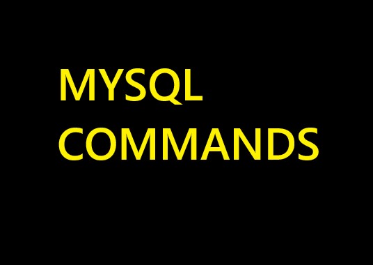 MySQL commands